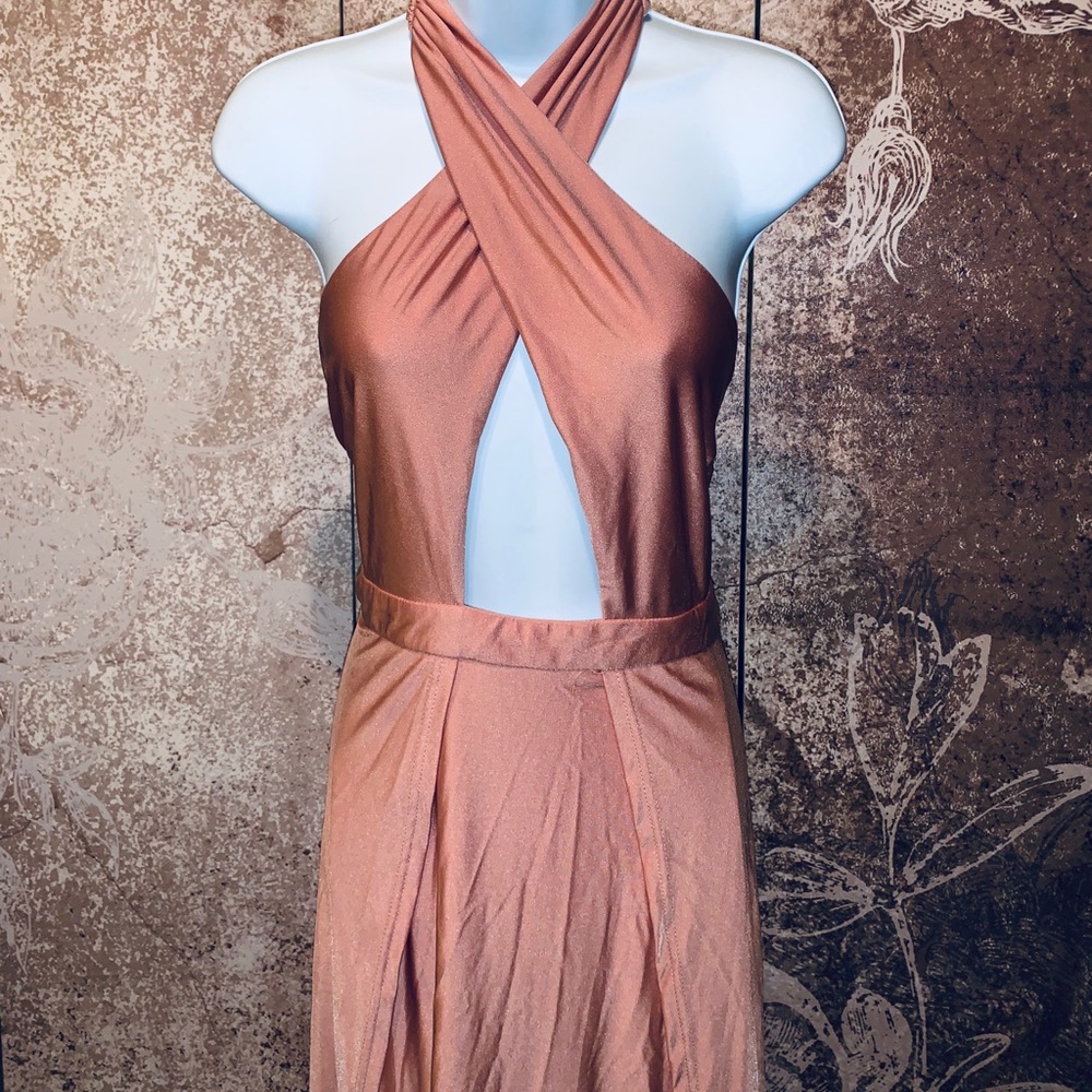 Fashion Nova curve appeal blush pink dress